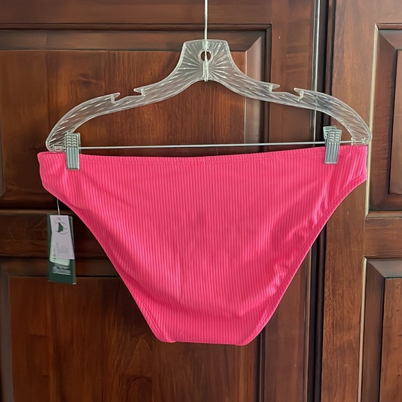 NWT Wild Fable Ribbed Neon Pink Swim Bottoms - Picture 4 of 8